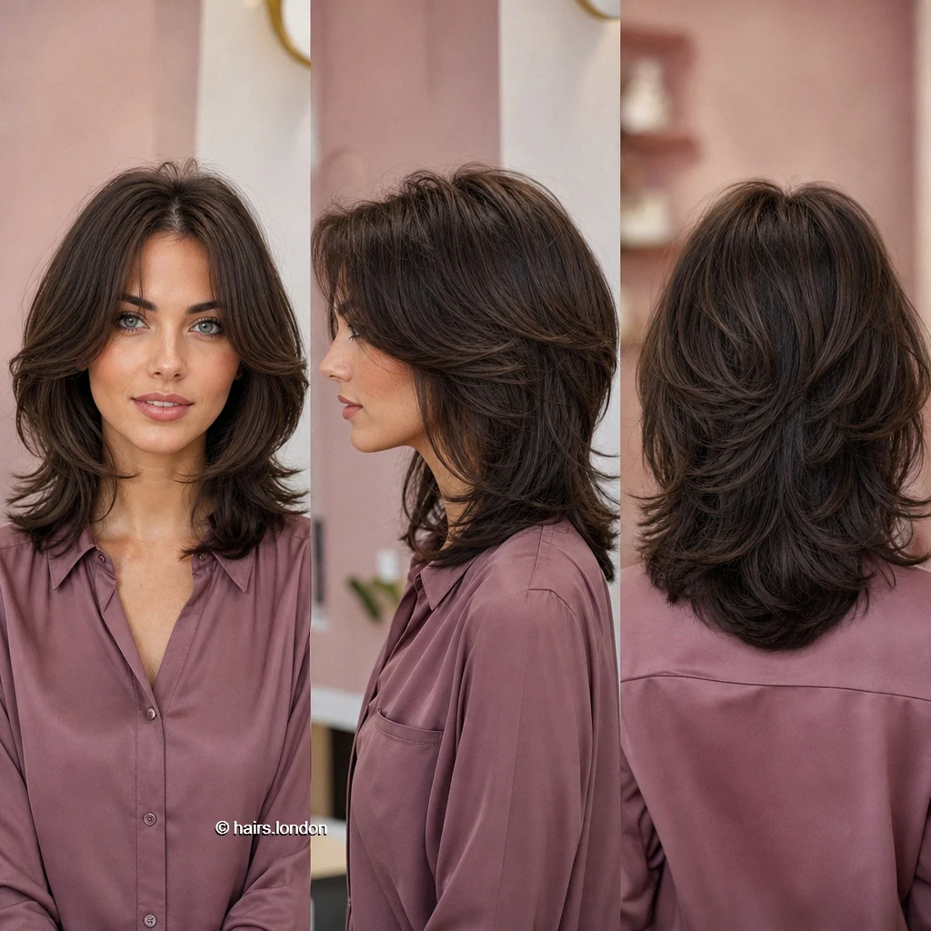 20 Rounded and Layered Bob Haircuts for a Shape That Moves Brown Winged Lob
