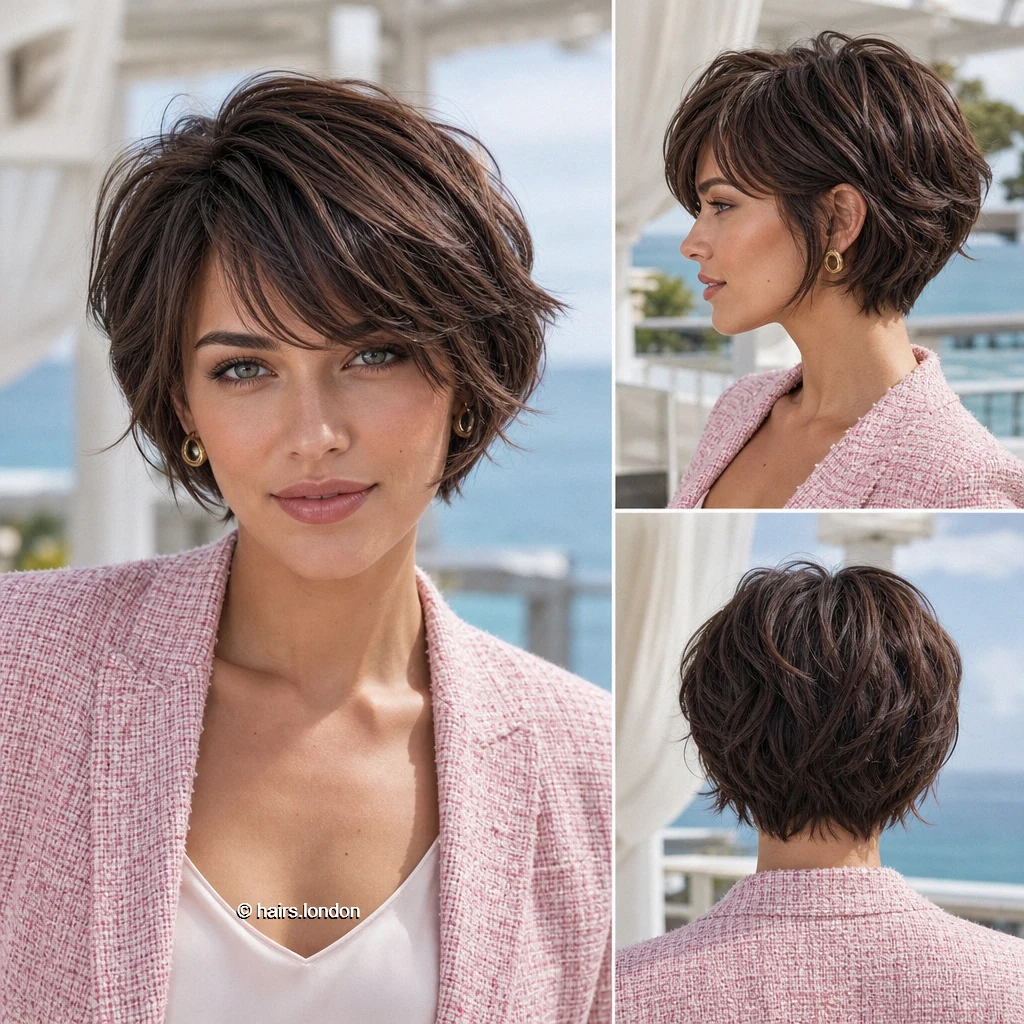 19 Bob Haircuts From Sleek Jawline Shapes to Textured Crops Brown Wispy Bob