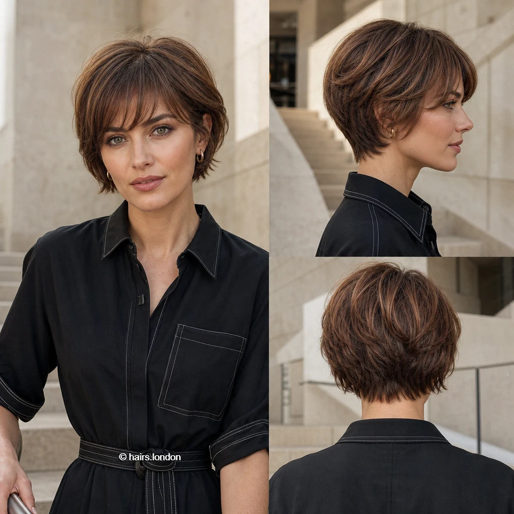 20 Bob Haircut Ideas, From Tousled Layers to Sculpted Shapes Brown Wispy Crop