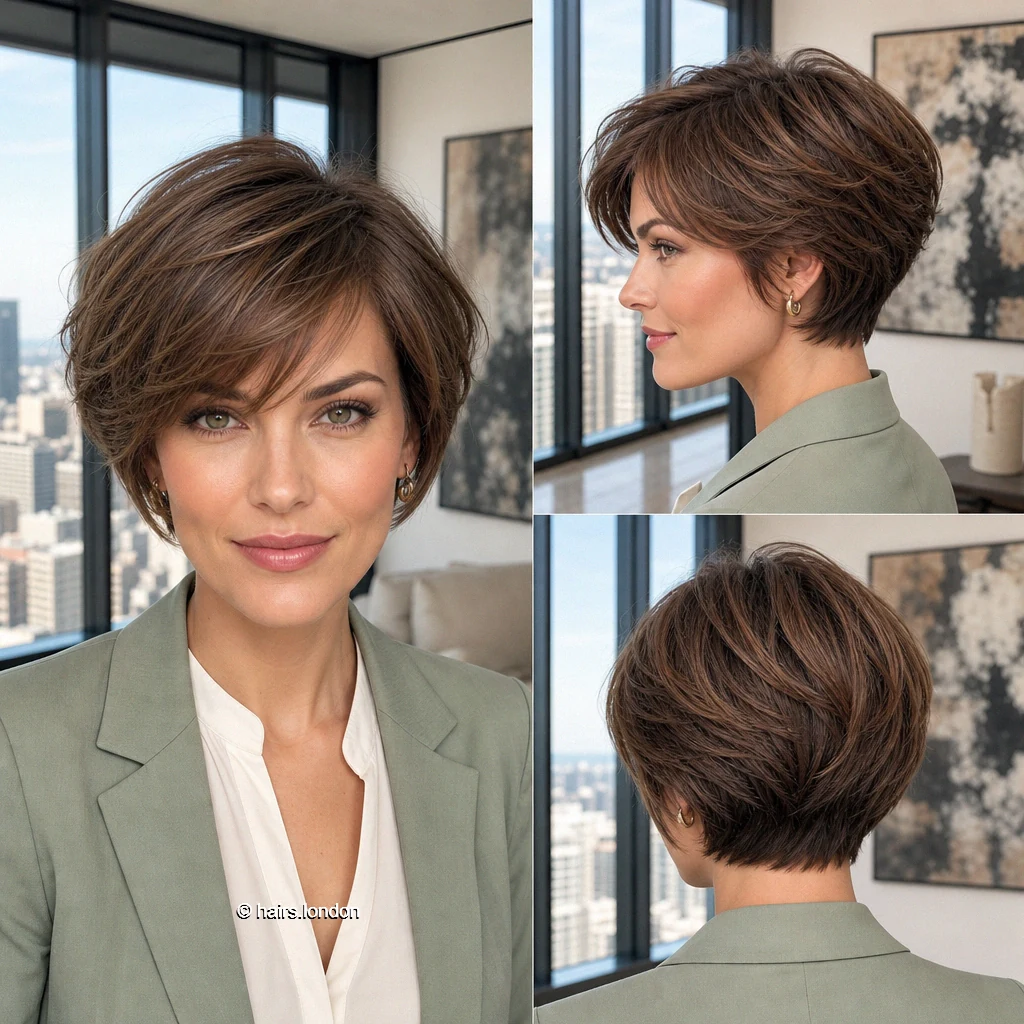 Brunette Airy Bob