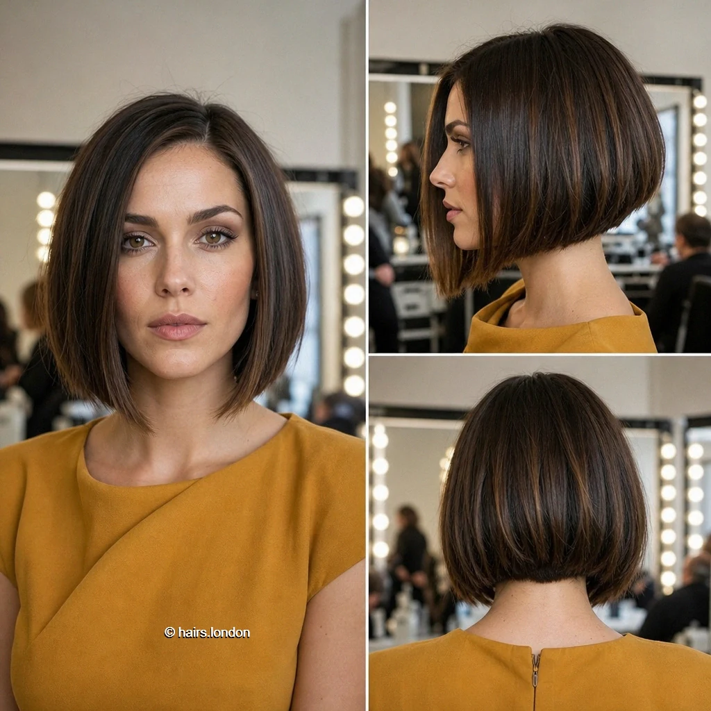 Brunette Aline Bob