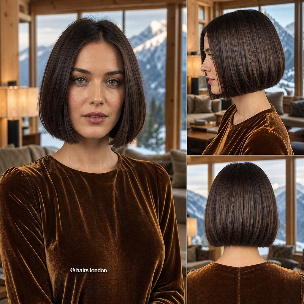 25 Brunette Bob Haircuts, From Sleek Jawline Shapes to Textured Lobs Brunette Compact Outline
