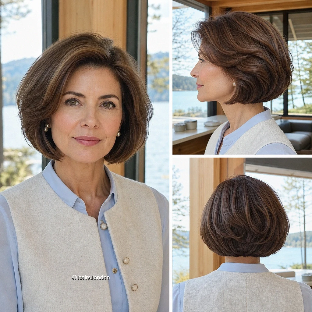 20 Jaw-Length Bob Haircuts and Layered Bobs to Inspire Your Next Cut Brunette Crown Bob
