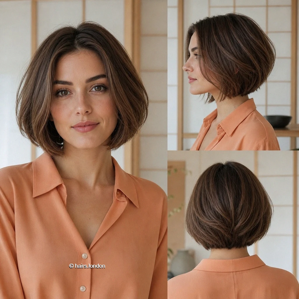 20 Bob Haircut Ideas, From Soft Waves to Sculpted Shapes Brunette Curved Bob