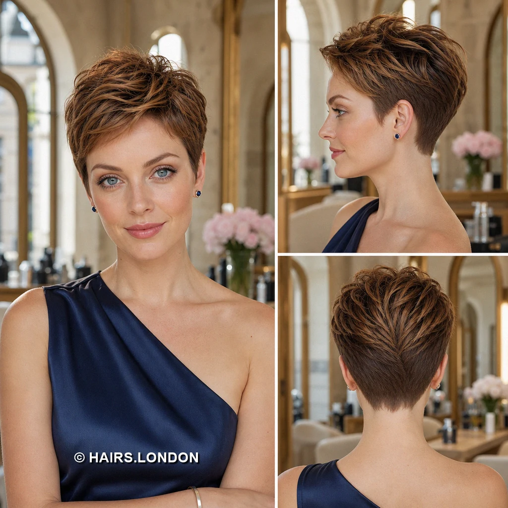 Brunette Curved Curls