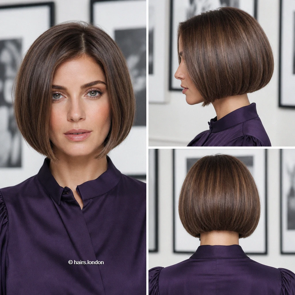 21 Bob Haircut Ideas, From Rounded Shapes to Textured Short Bobs Brunette Dome Bob