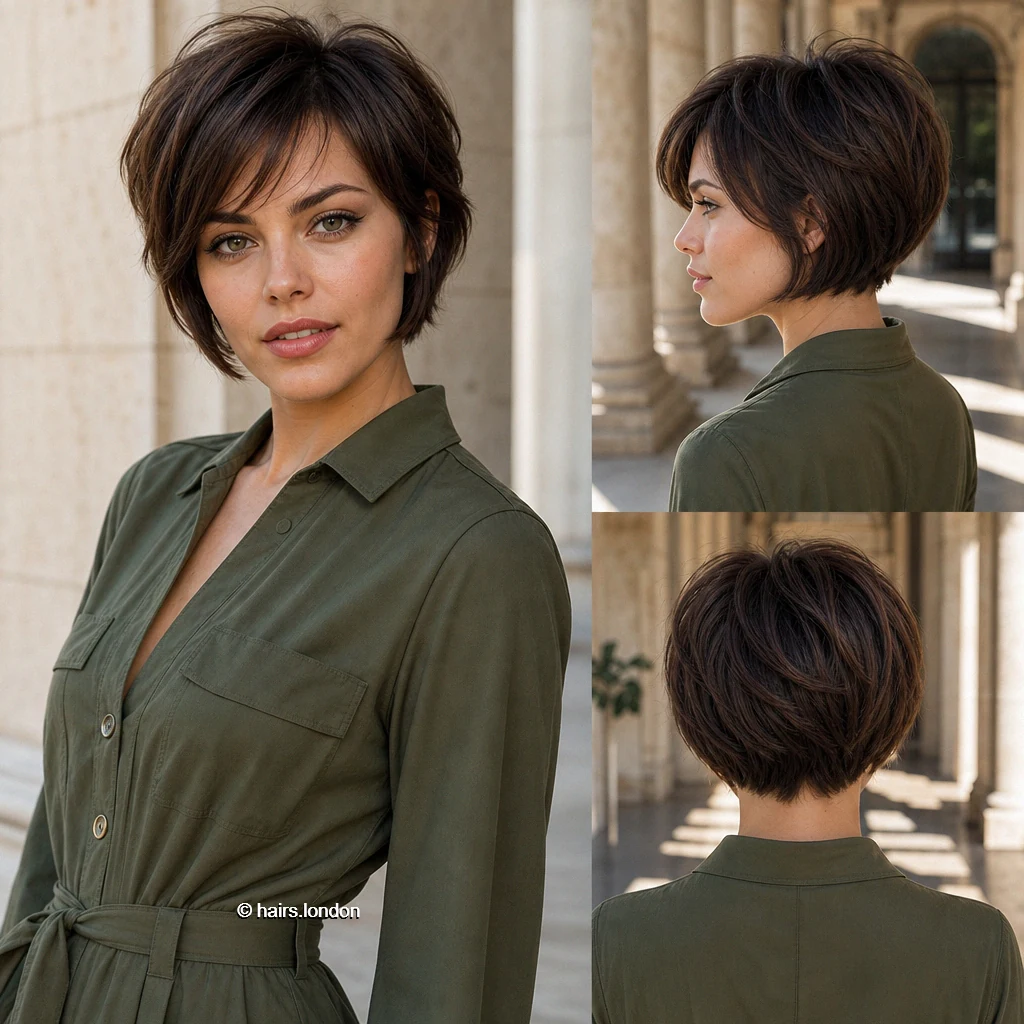 19 Bob Haircuts From Sleek Jawline Shapes to Textured Crops Brunette Domed Bob
