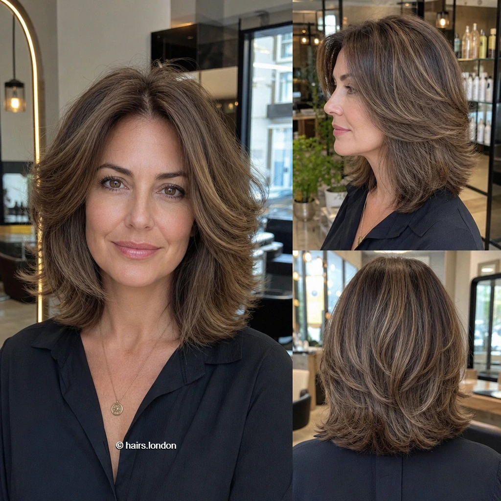 20 Bob Haircut Ideas: Rounded, Textured, A-Line and Stacked Shapes Brunette Feathered Lob