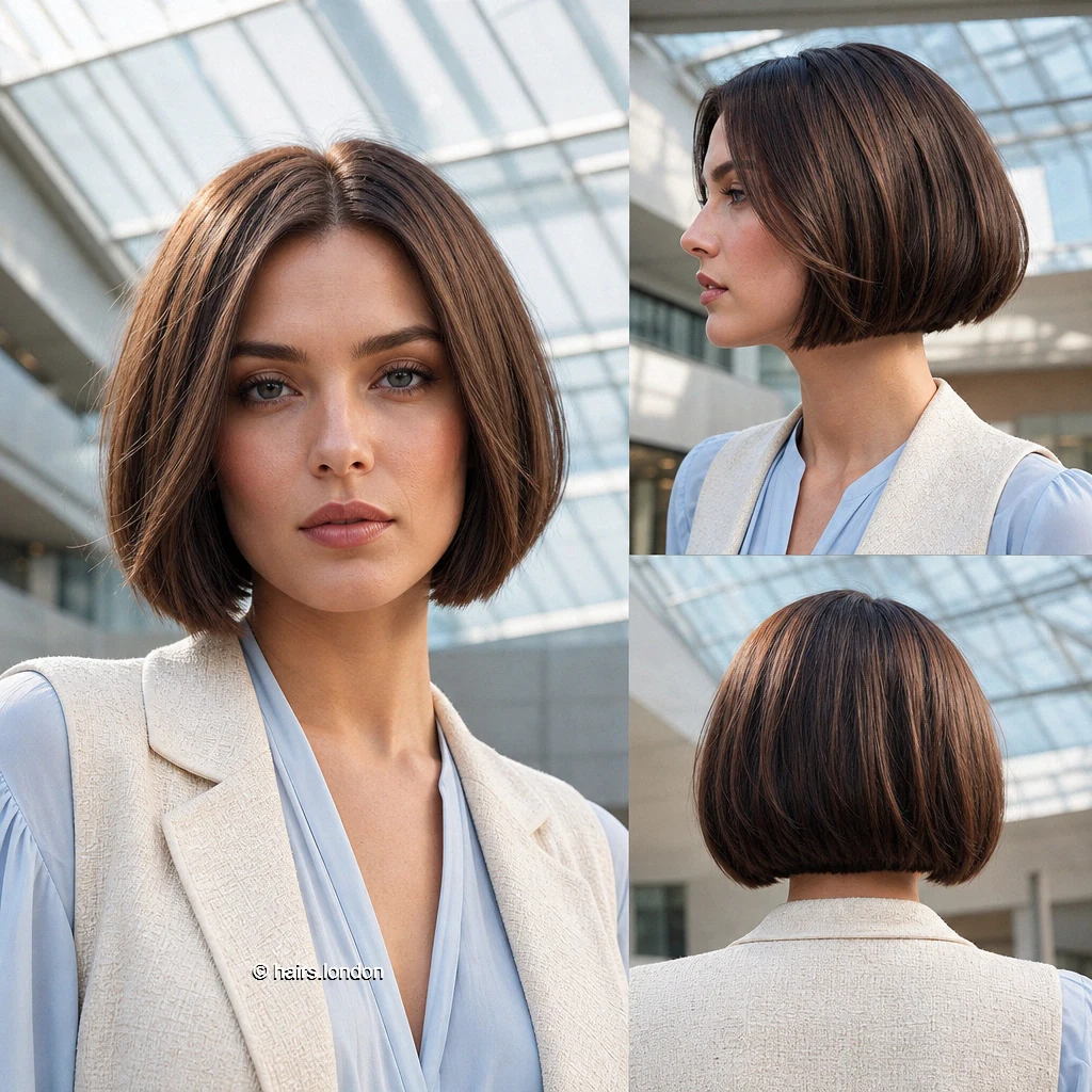 Brunette Inward Bob