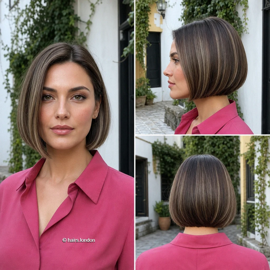 20 Bob Haircut Ideas: From Sleek Chin-Length Cuts to Layered Shapes Brunette Jawline Bob