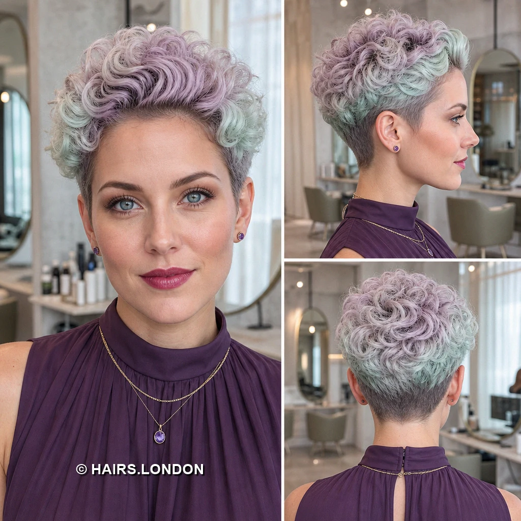 20 Curly Pixie Haircuts with Color and Shape to Inspire Your Next Cut Brunette Ribbon Curls