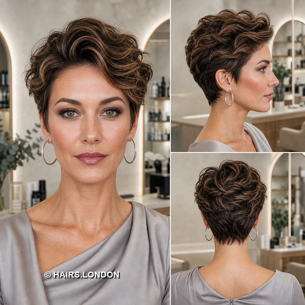 19 Brunette Pixie Haircuts with Texture, Volume, and Tapered Sides Brunette Short Texture