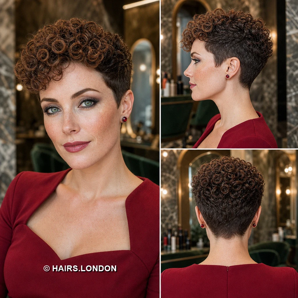 18 Short Textured Pixie Haircuts for Brunette Hair Brunette Slanting Bangs