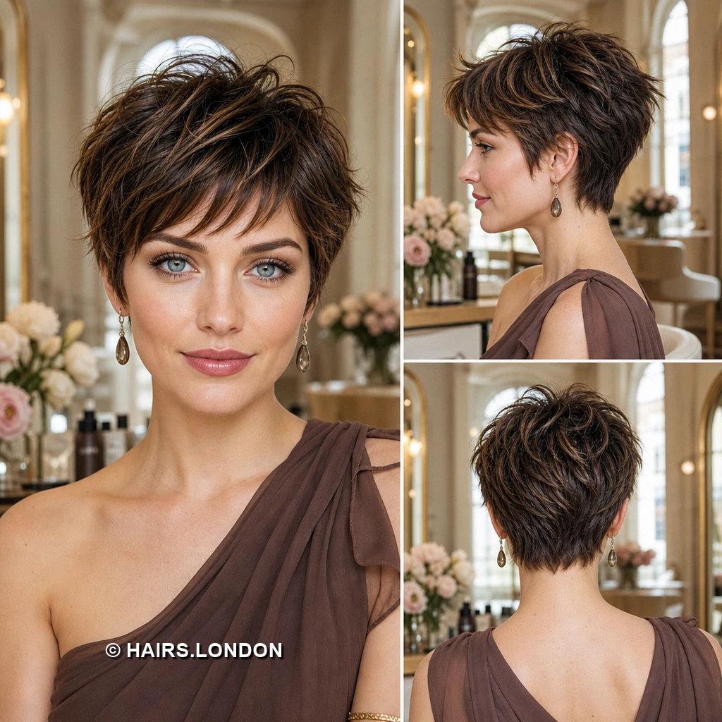 Brunette Swept Crop