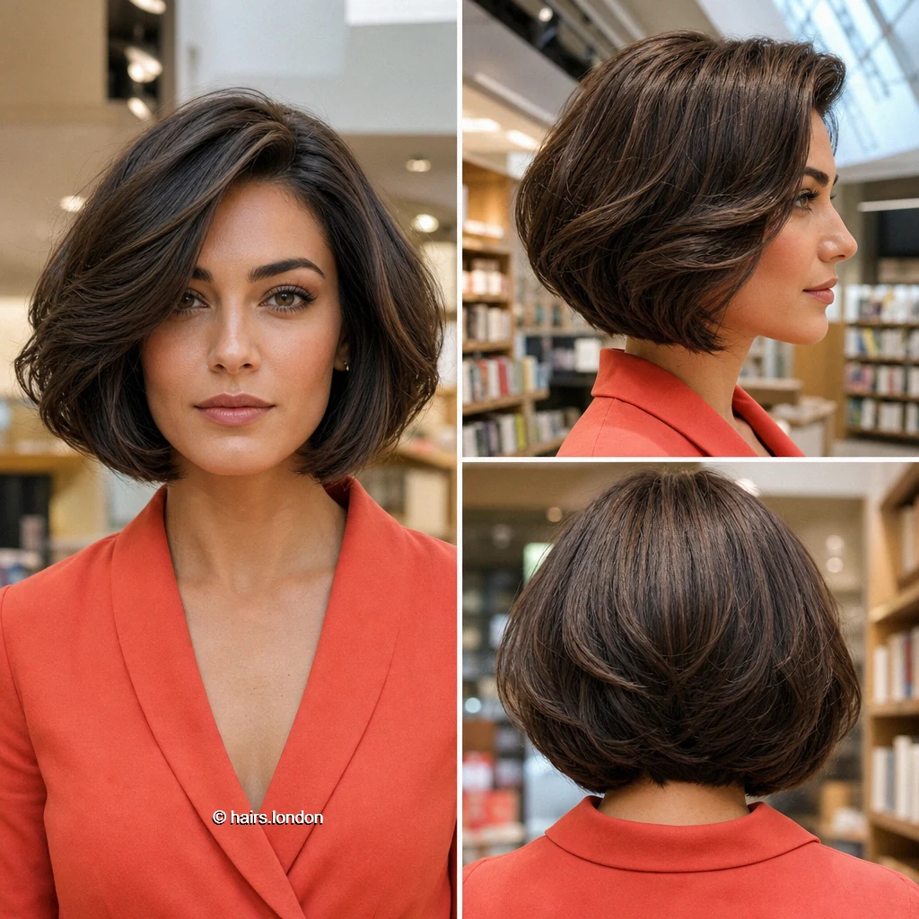 20 Brunette Bob Haircuts, From Rounded Shapes to Feathered Layers Brunette Voluminous Bob