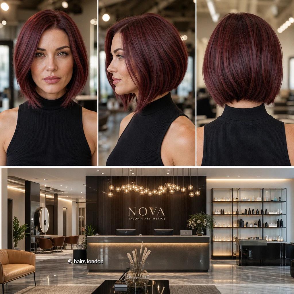 20 Red Bob Haircuts, From Polished Auburn to Textured Copper Burgundy Aline Bob