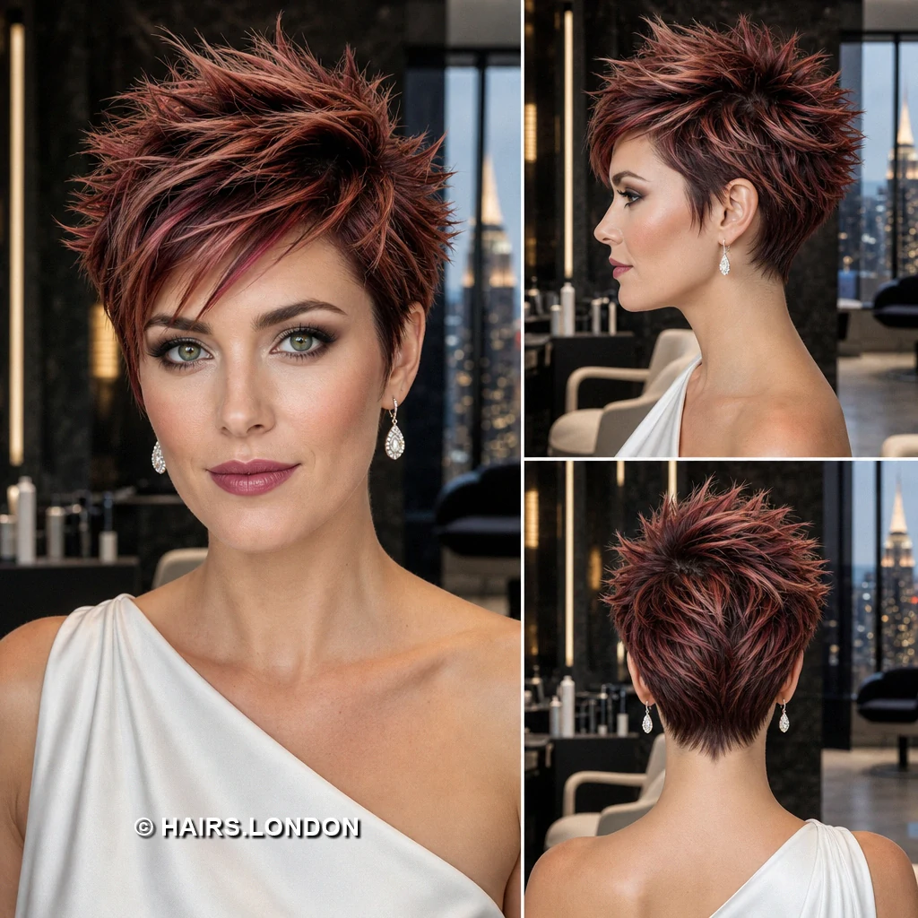 Burgundy Backflow Quiff