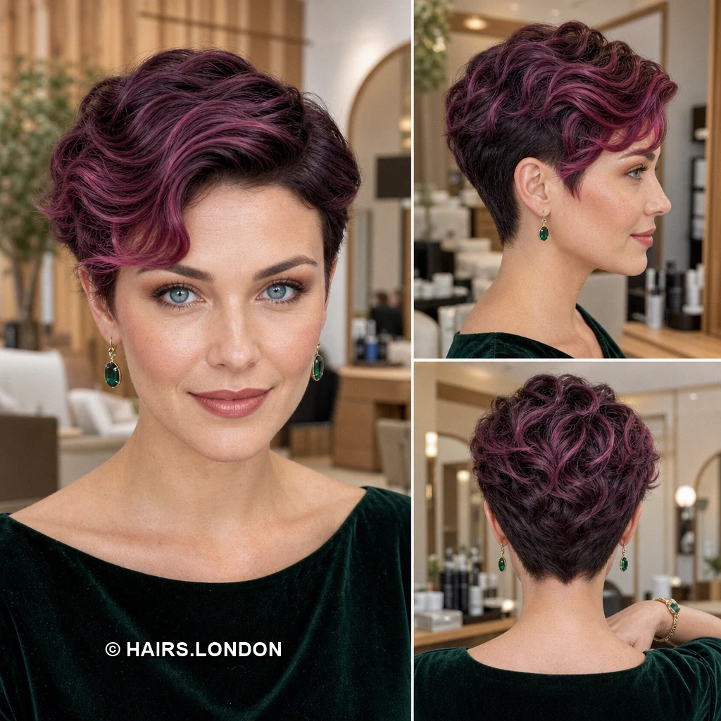Burgundy Curltop Pixie
