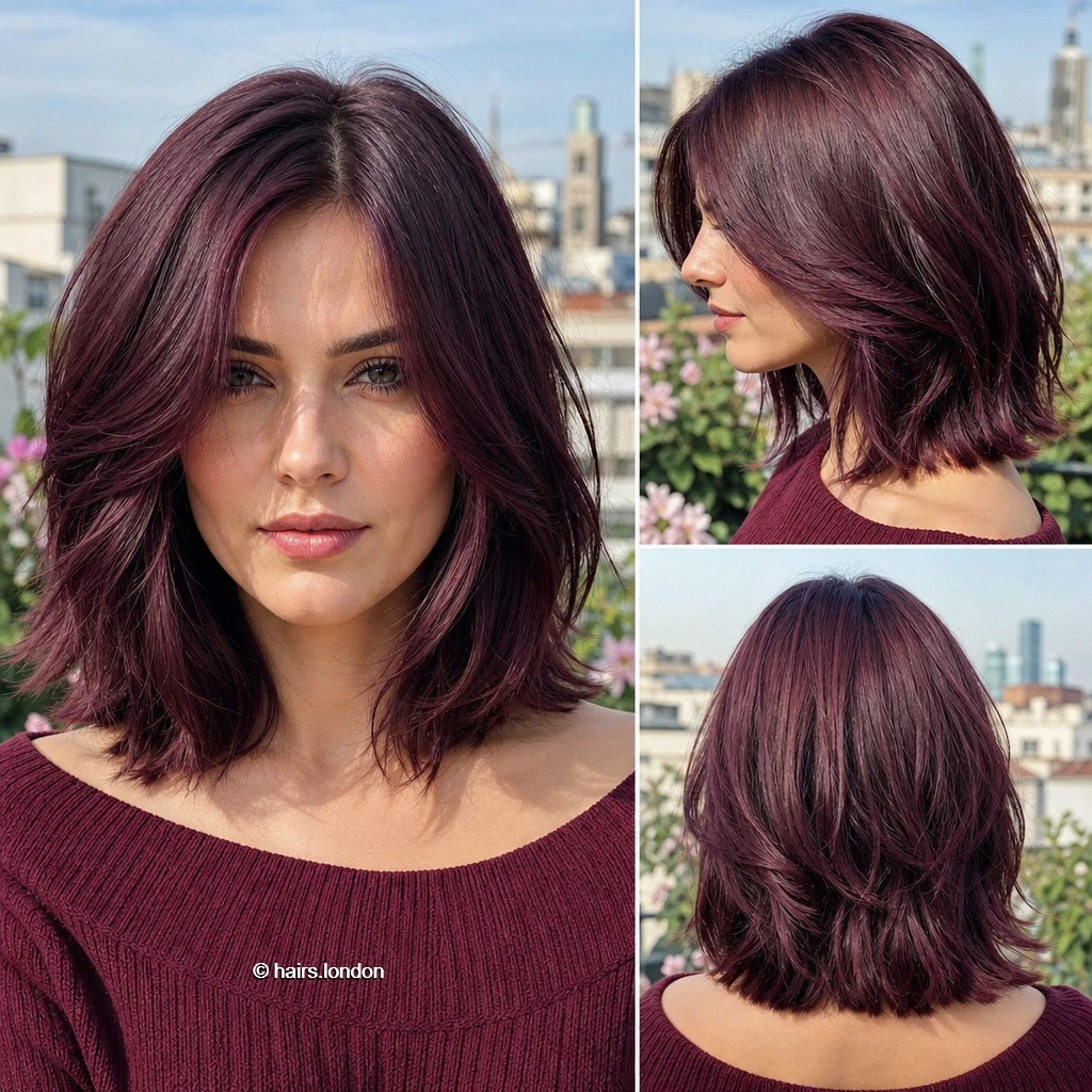 Burgundy Feathered Lob