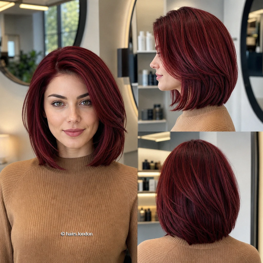 Burgundy Framing Bob