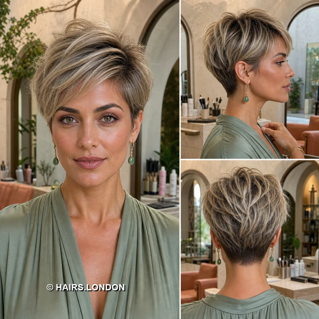 19 Highlighted Pixie Cuts with Swept Fringes and Tapered Napes Buttery Fringed Pixie