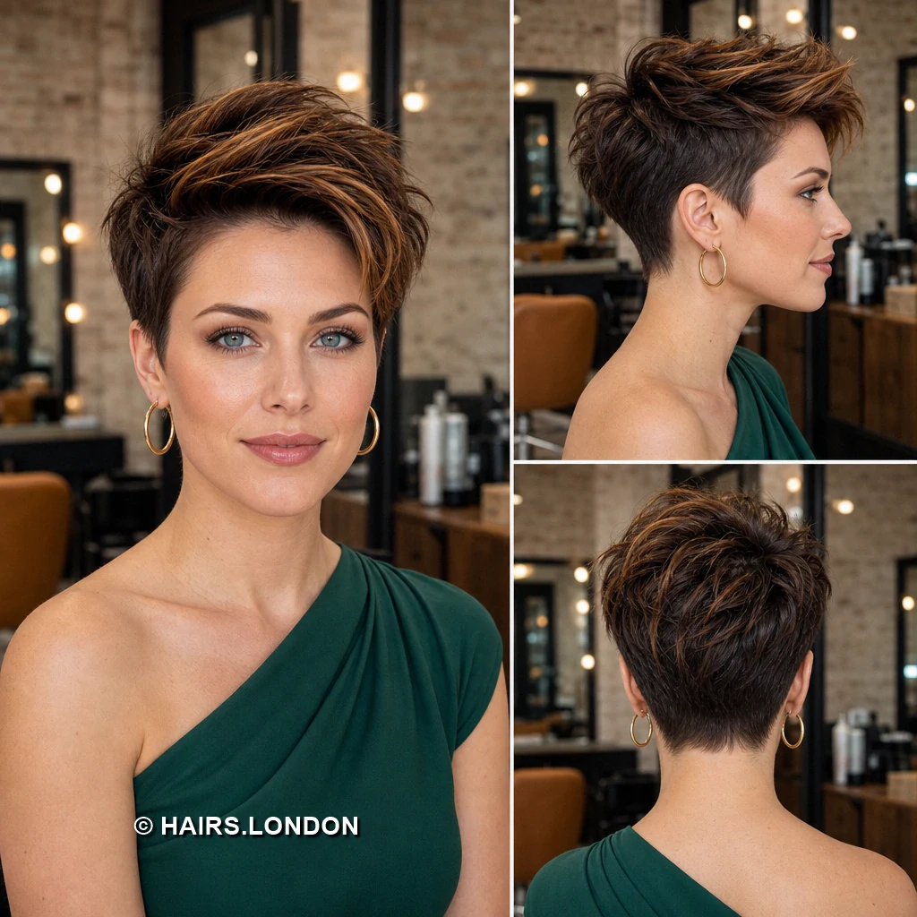 Caramel Asymmetric Pixie