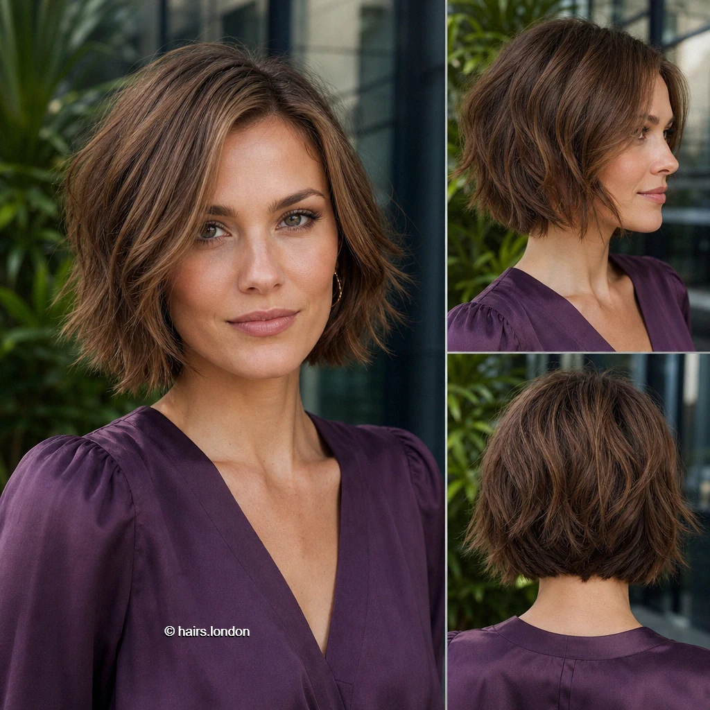 Caramel Choppy Bob