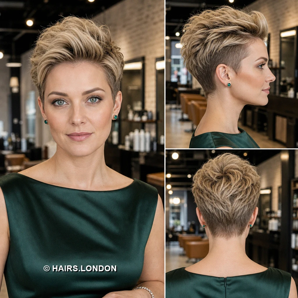 14 Highlighted Pixie Cuts with Sweeping Fringes and Textured Crowns Caramel Choppy Pixie