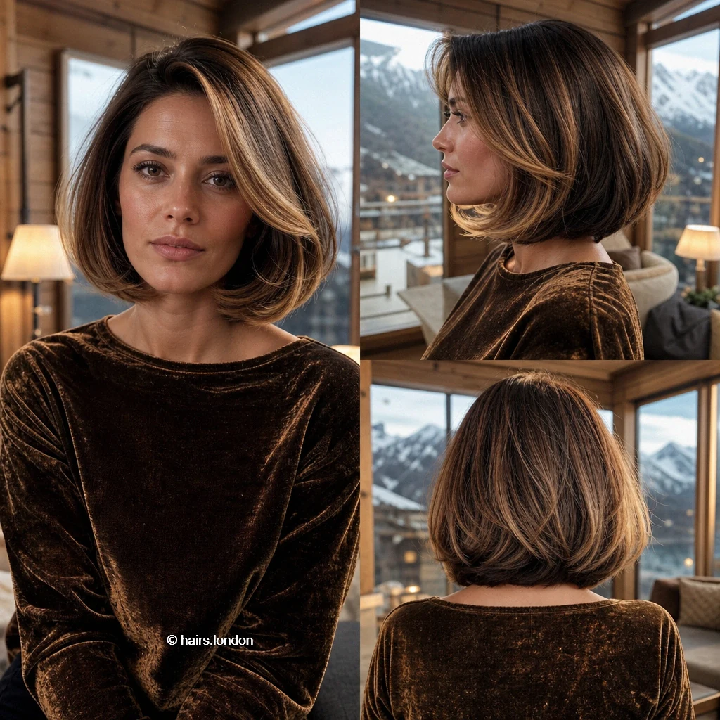 20 Bob Haircuts with Shape, Movement, and Color Inspiration Caramel Rounded Bob