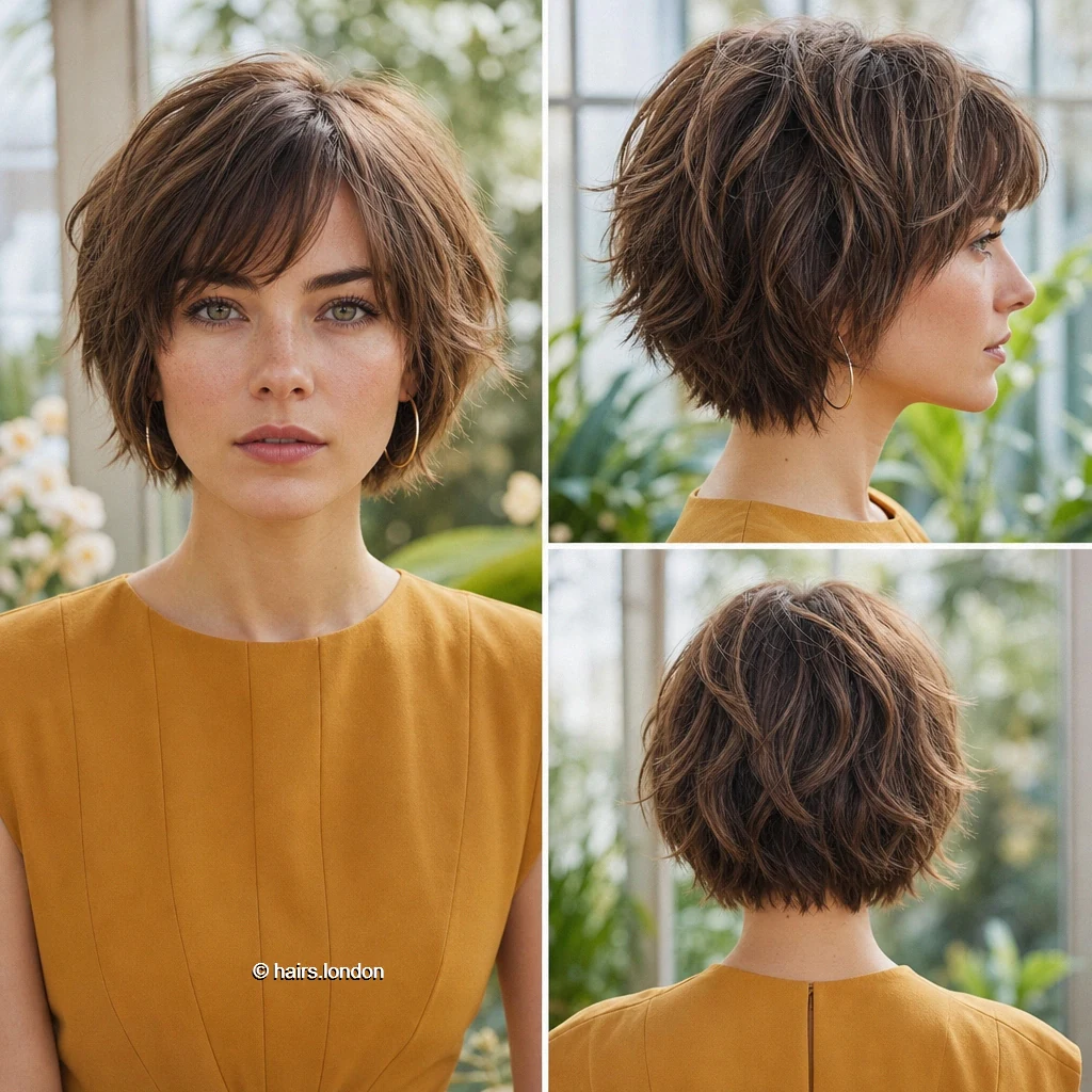 20 Bob Haircuts: Angled, Graduated and Textured Ideas Caramel Shaggy Bob