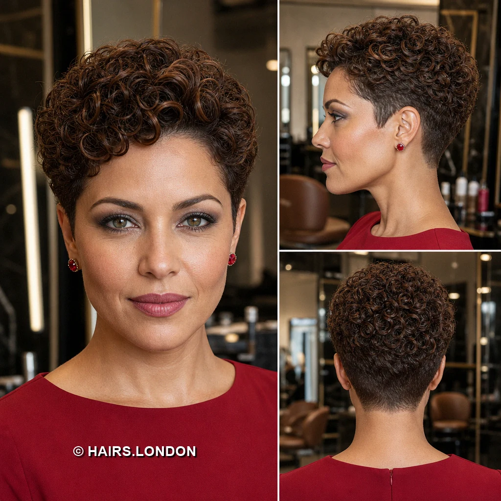 14 Textured Pixie Cuts with Sweeping Fringes, Curls, and Color Caramel Side Pixie