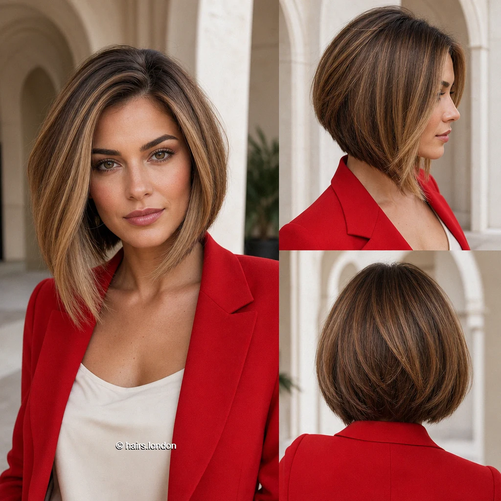 Caramel Sloping Bob