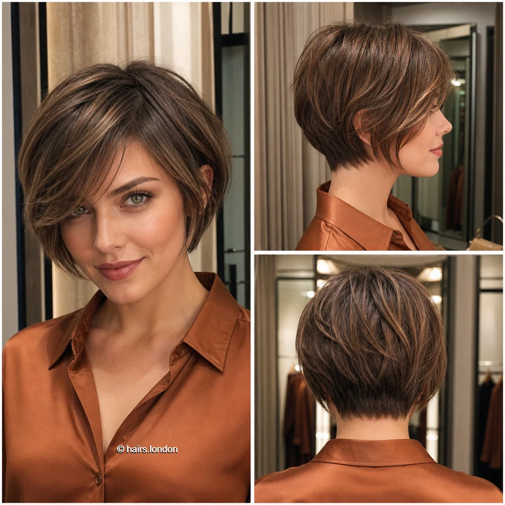 20 Bob Haircuts with Shape, Movement, and Color Inspiration Caramel Stacked Bob