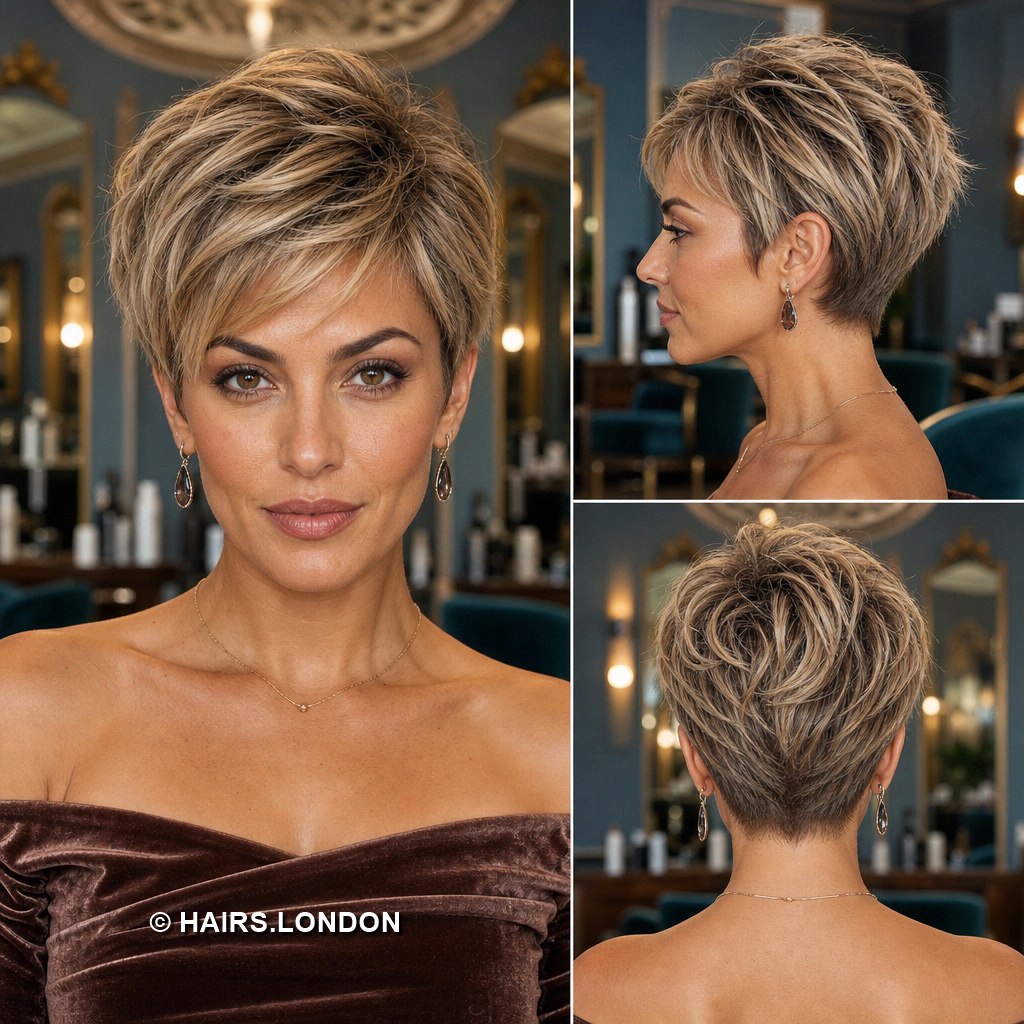 Caramel Tapered Pixie