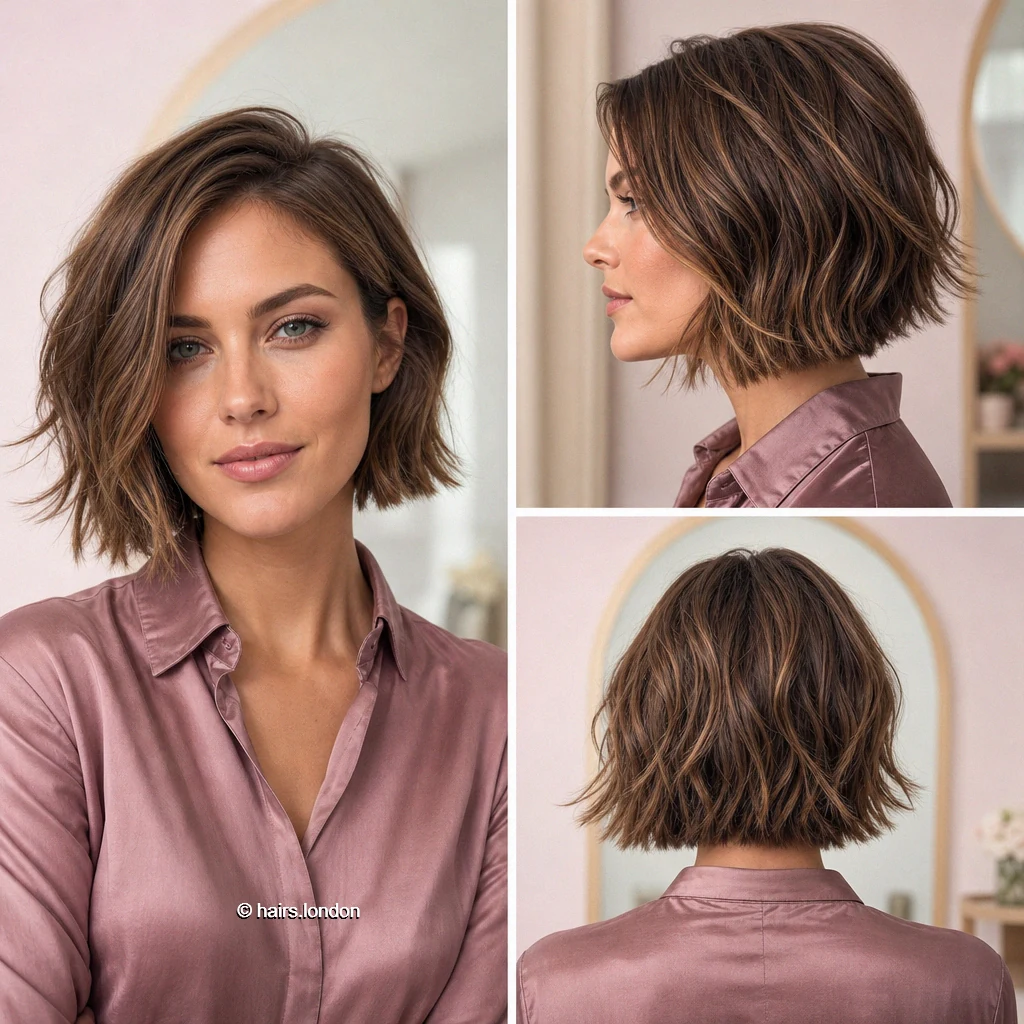 Caramel Textured Bob
