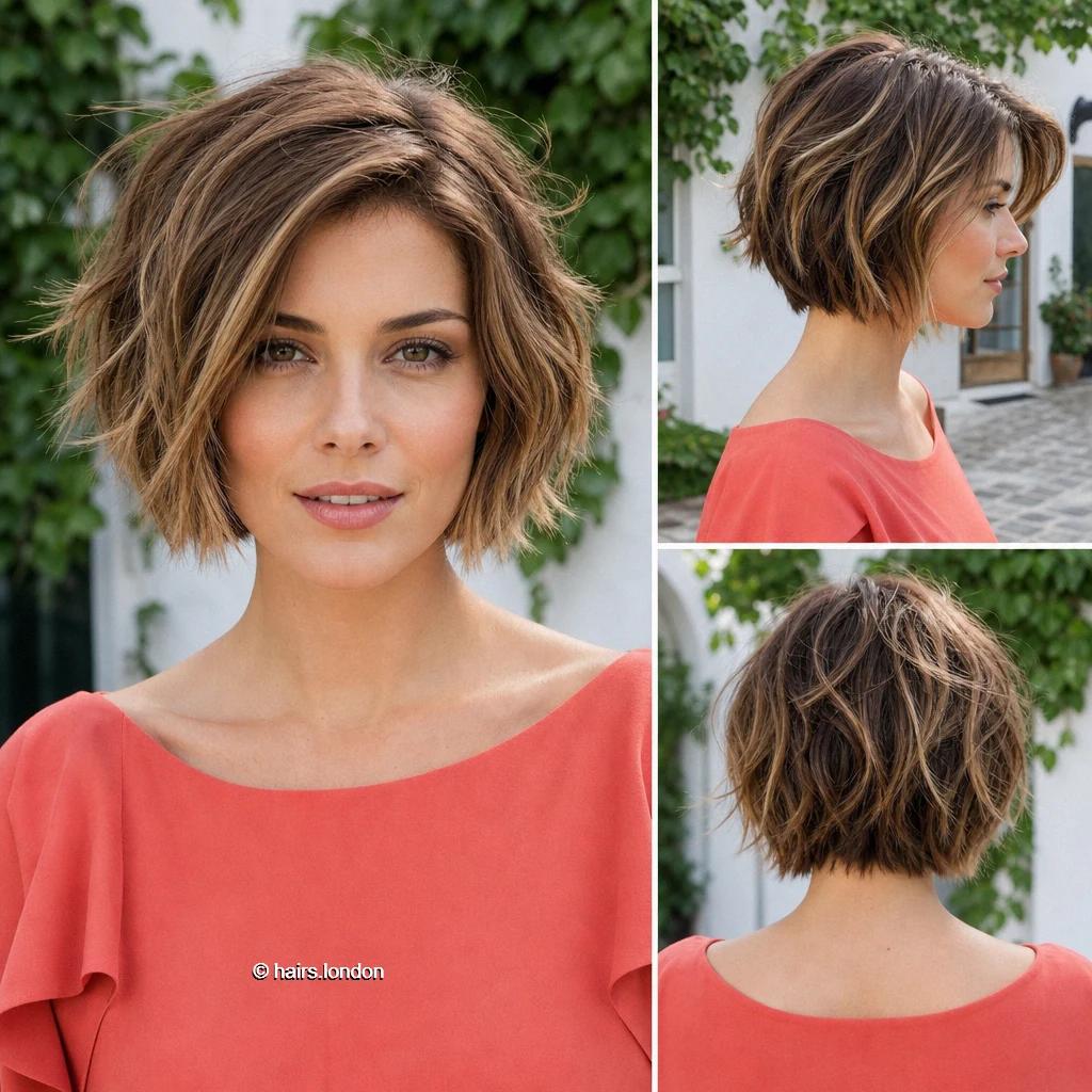 20 Bob Haircut Ideas, From Tousled Layers to Sculpted Shapes Caramel Tousled Crop