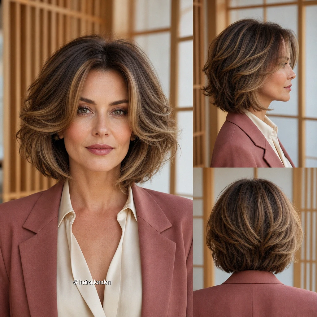 Caramel Voluminous Bob