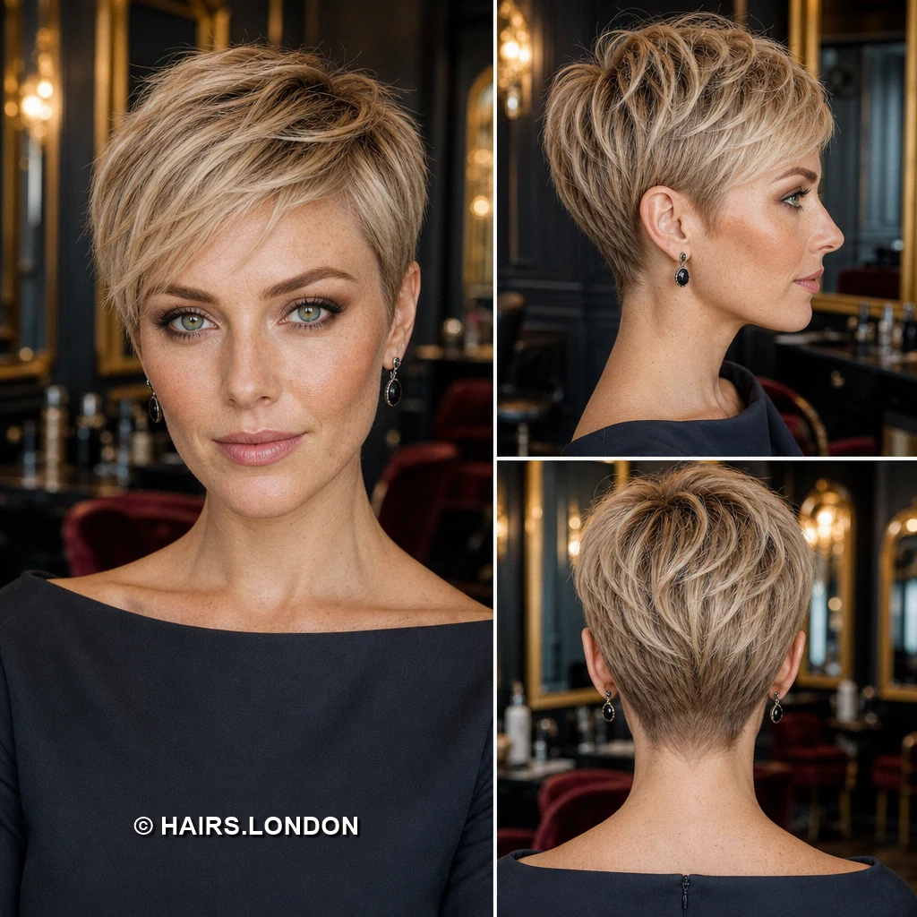 Caramel Voluminous Pixie