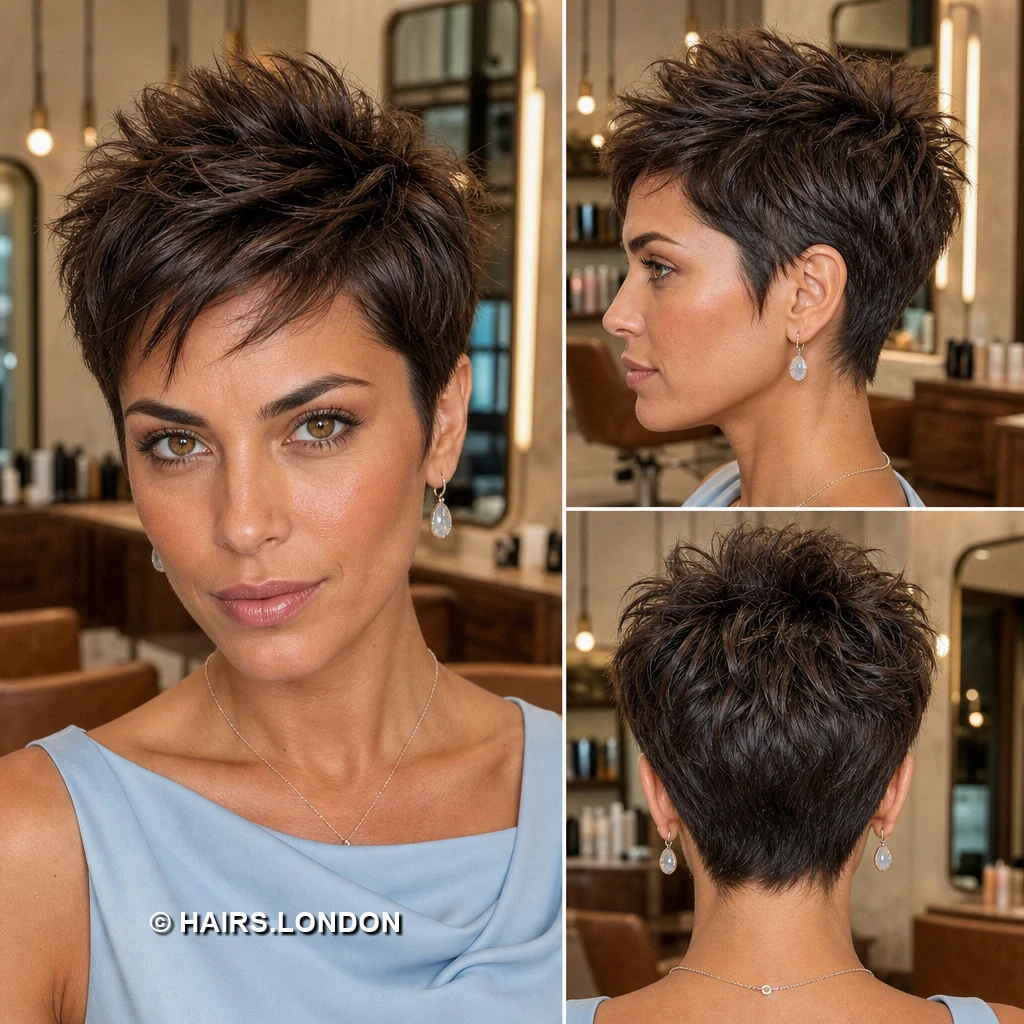 20 Textured Brown Pixie Haircuts with Fringe, Curls, and Lift Caramel Wispy Pixie