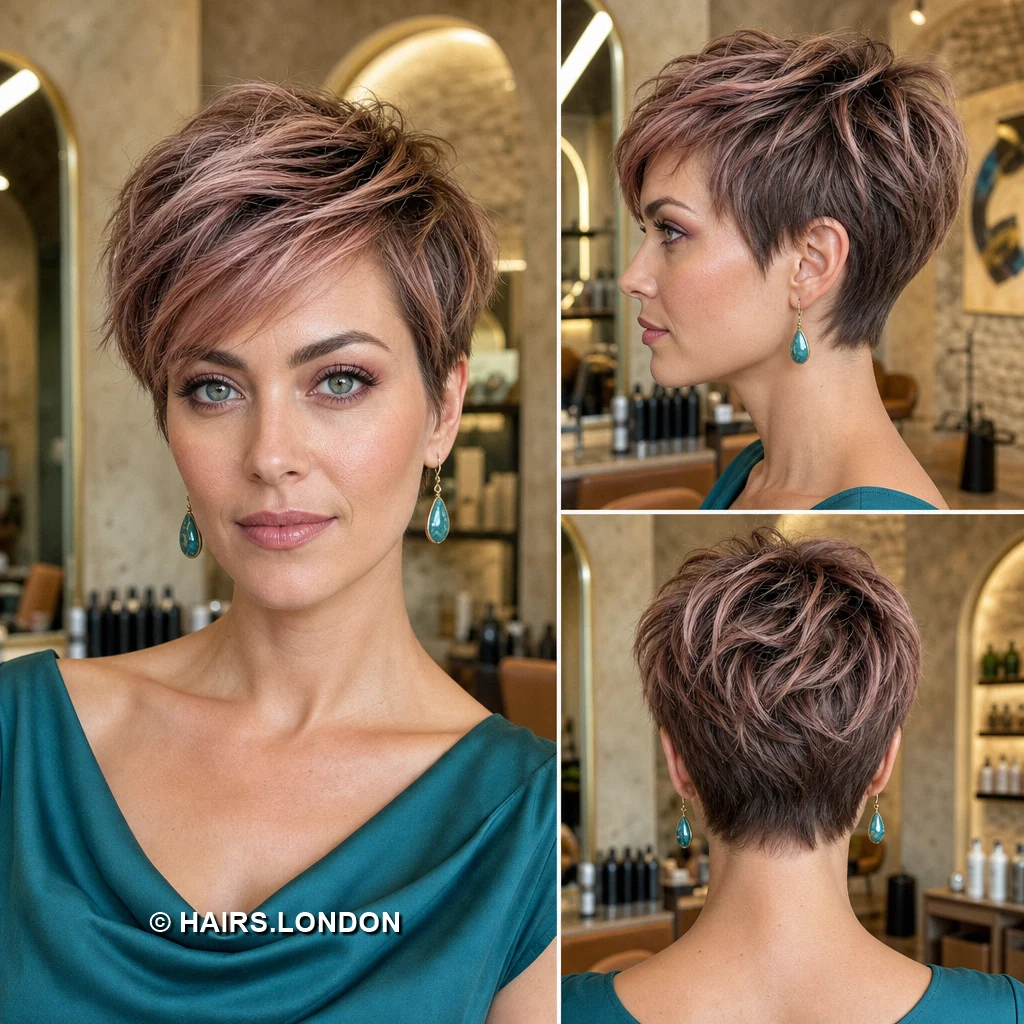 11 Pastel Pixie Haircuts with Sweeping Fringes and Tapered Napes Champagne Asymmetric Pixie