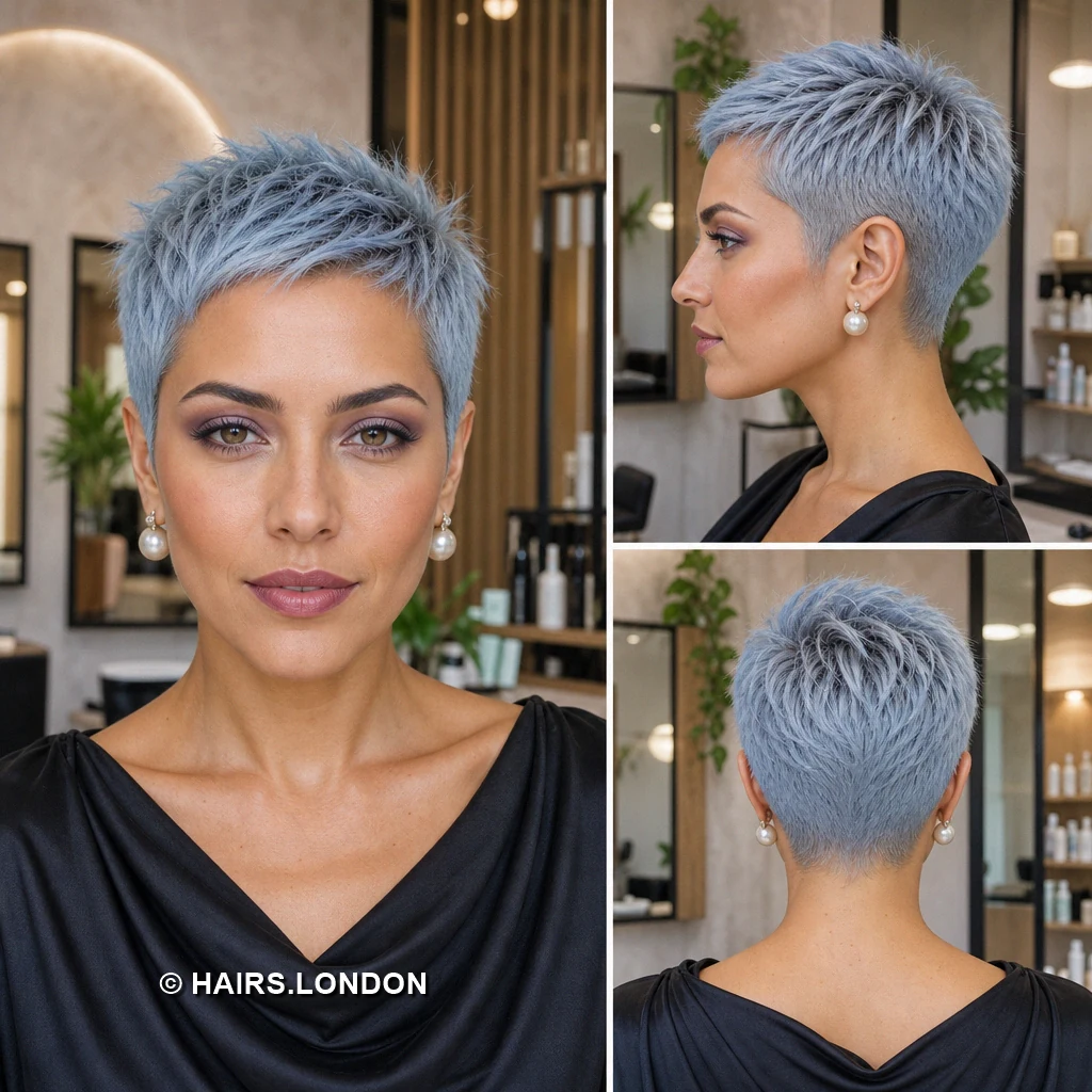 12 Pastel Pixie Cuts with Swept Fringes, Textured Crowns, and Tapered Napes Champagne Rounded Pixie