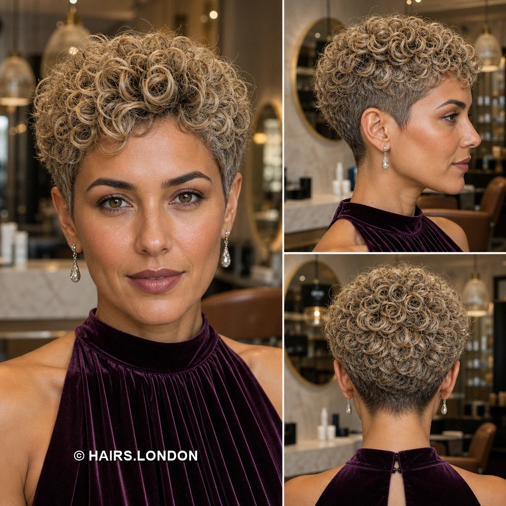 Charcoal Silver Ringlets