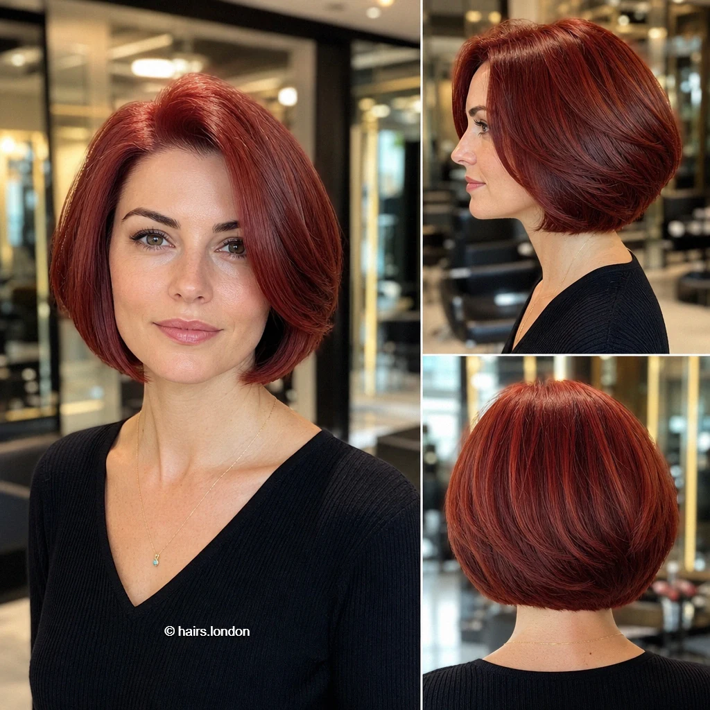 Cherry Curved Bob