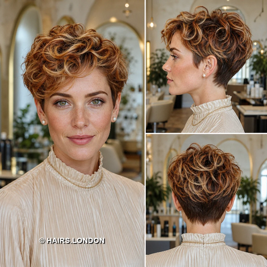 Chestnut Curly Pixie
