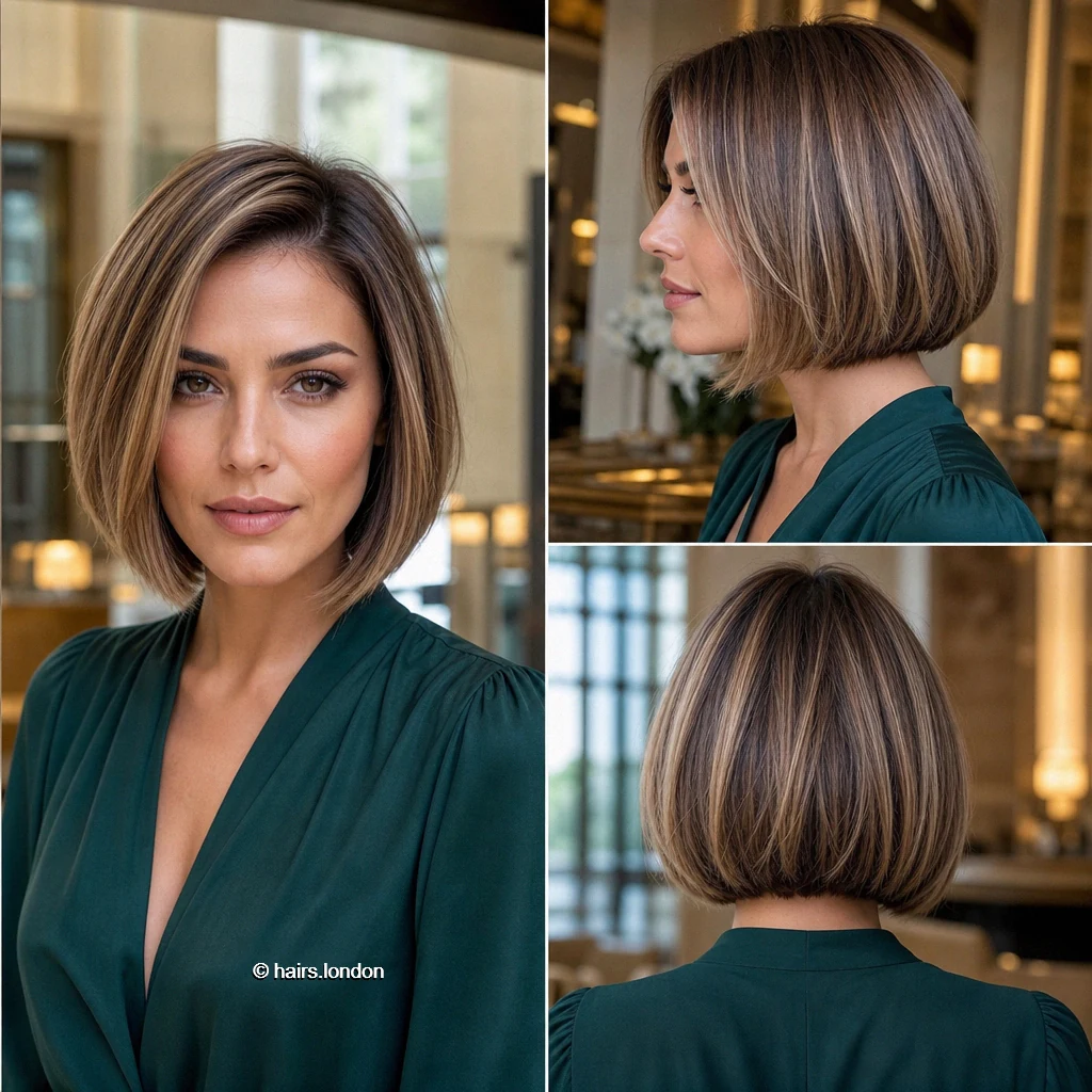 Chestnut Curved Bob