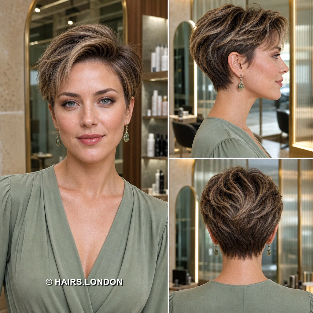 Chestnut Curved Pixie