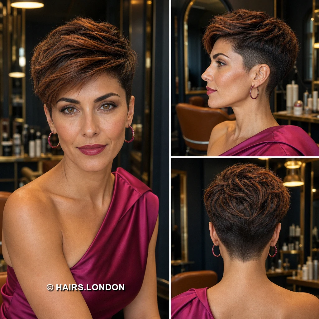 Chestnut Draped Pixie