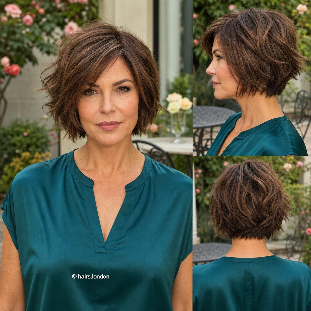 Chestnut Flicked Fringe