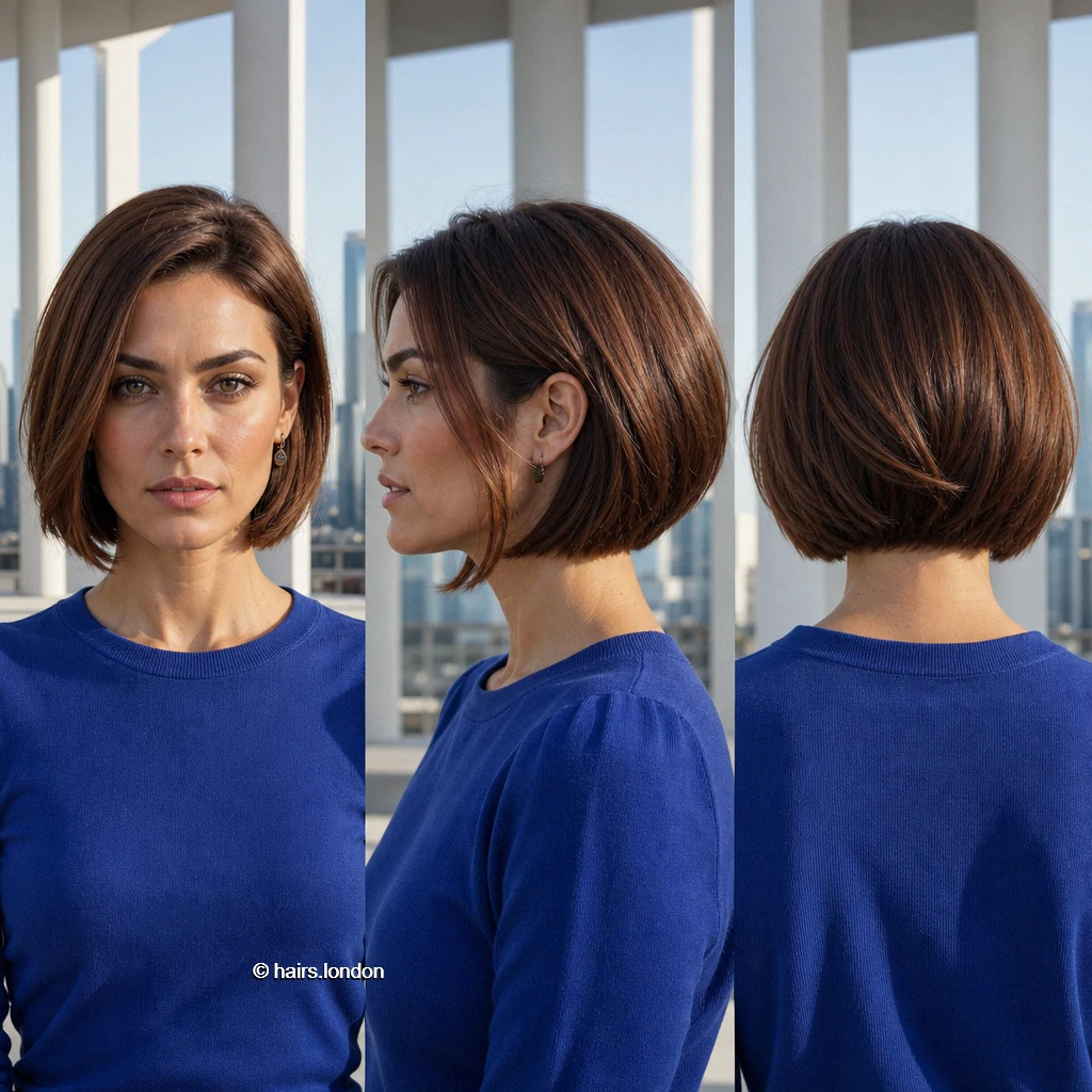 21 Bob Haircut Ideas, From Rounded Shapes to Textured Short Bobs Chestnut Highlighted Bob