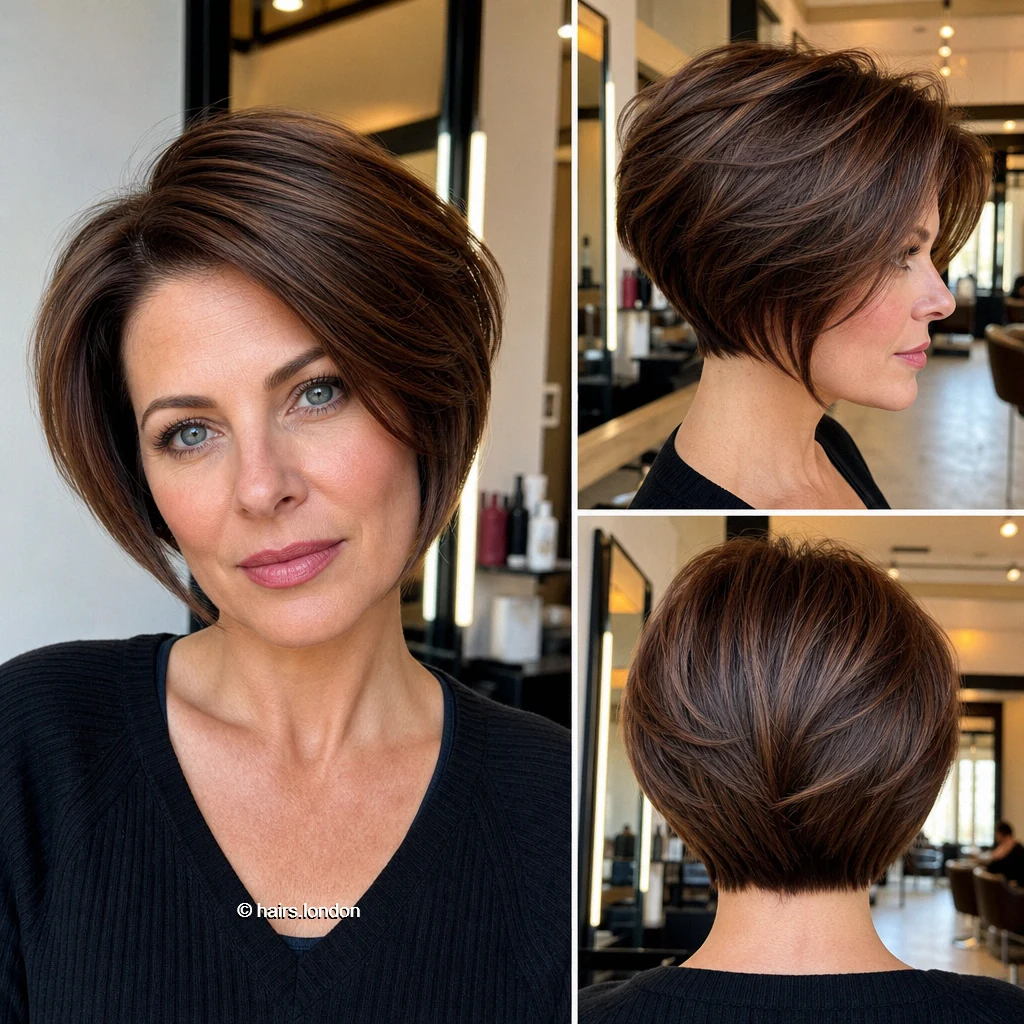Chestnut Sculpted Bob